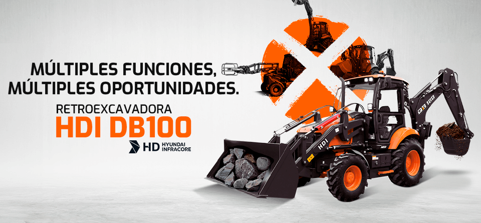 Retroexcavadora DB100 HD Hyundai Infracore