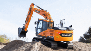 excavadora de 14 toneladas de peso operativo dx140lc-7 de develon