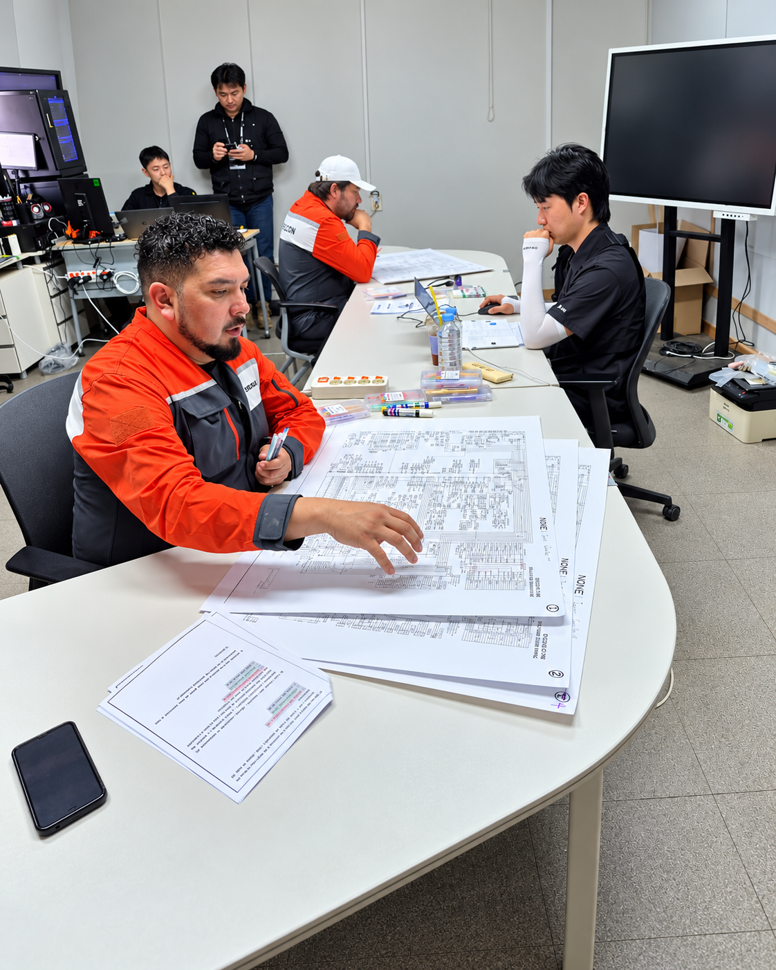 Participantes durante las evaluaciones técnicas de la DEVELON Global Service Competition 2026